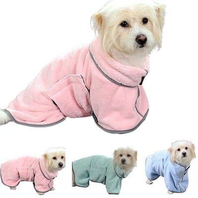 Quick-Drying Pet Absorbent Towel Dog Bathrobe Pet Dog Bath Towel for Dogs Cats Microfiber Absorbent Pet Drying Towel Pet Supplies