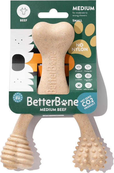 All-Natural, Nylon-Free Dog Chew Toys - Medium Density - Ideal for Moderate to Strong Chewers - Non-Toxic, Promotes Dental Health, Splinter-Resistant, Sustainably Made