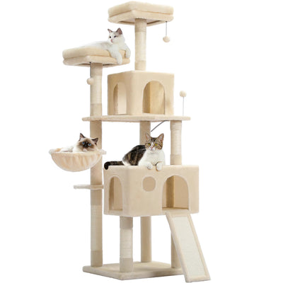 Cat'S Tree Scratcher Tower Condo Furniture Scratch Post Cat Jumping Toy Kitten Pet House Hammock with Ball