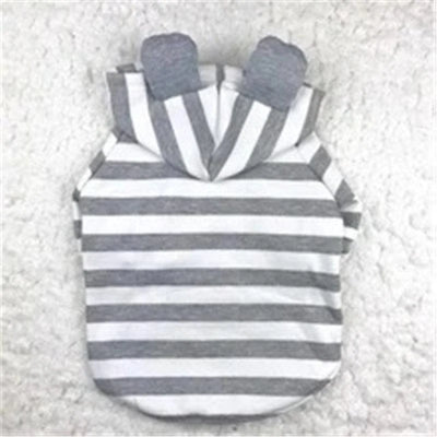 Cozy Striped Cotton Pet Sweater