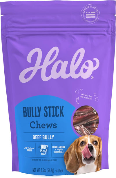 Bully Stick Chews, Dog Treats, 2.5-OZ Pouch