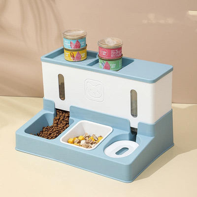 Automatic Pet Feeder with Continuous Water Refilling