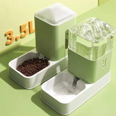 Automatic Pet Feeder with Hygienic Drinking System